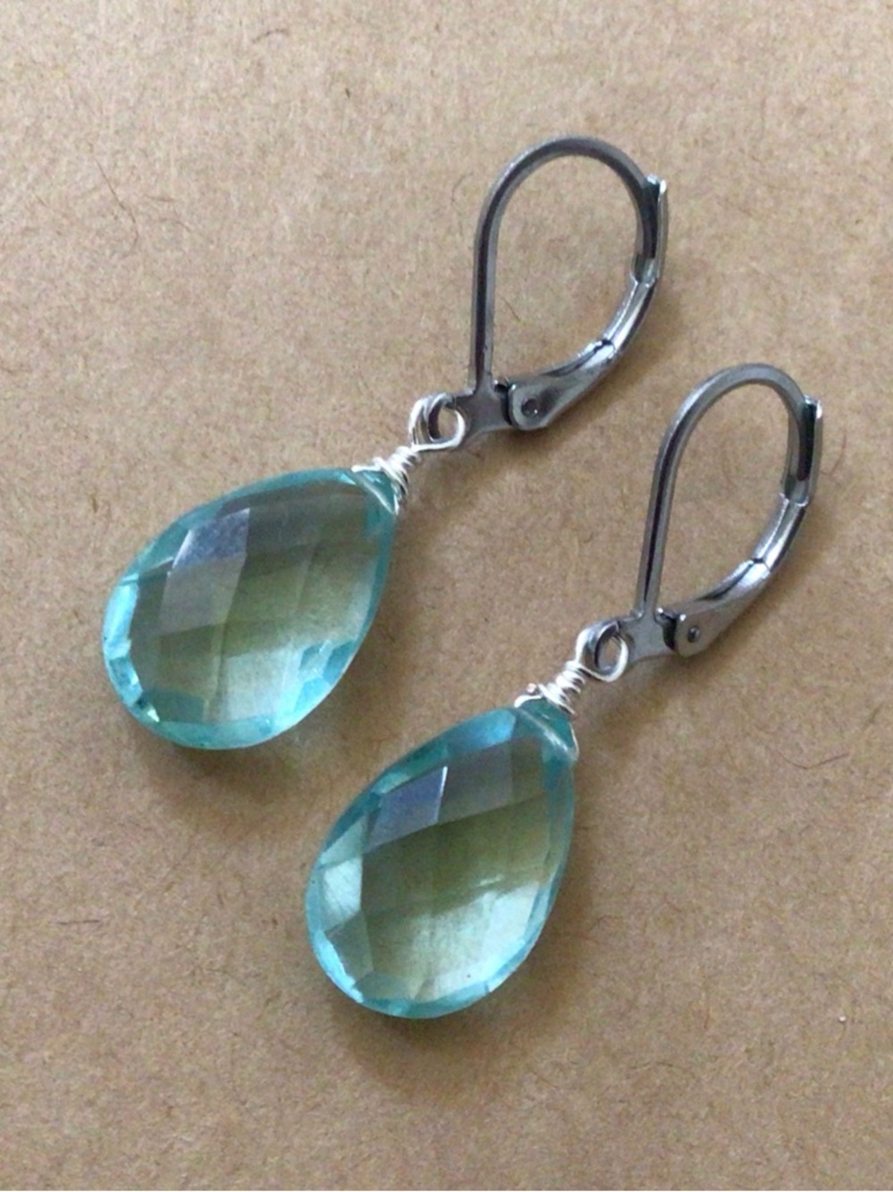 Aquamarine Silver Earrings Sundance Charm